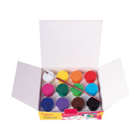JOVI Premium plakkaatverf in gelvorm, 12 × 15 ml met penseel