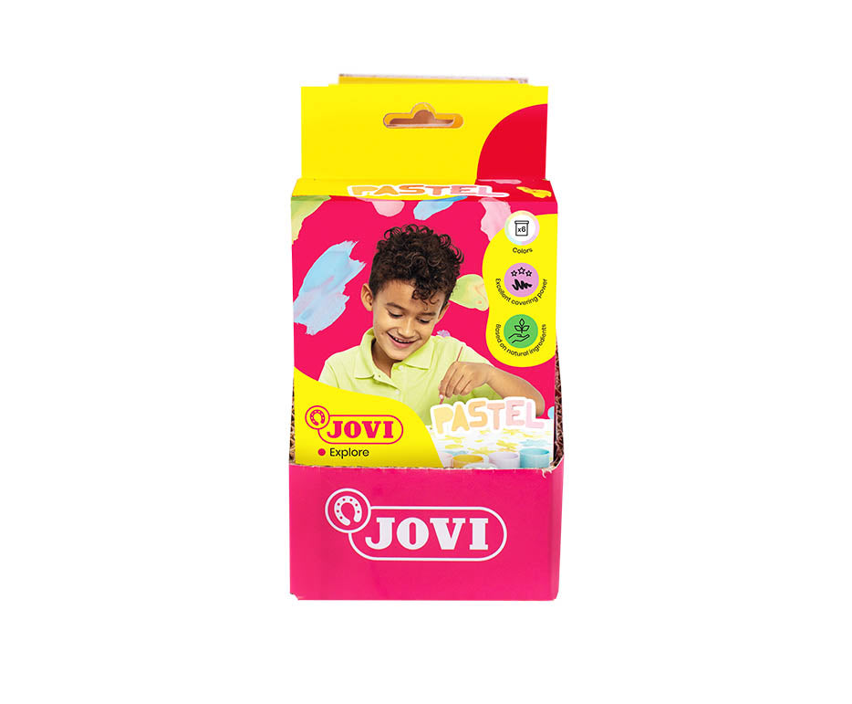 JOVI Premium plakkaatverf pastel 6 × 35 ml met penseel