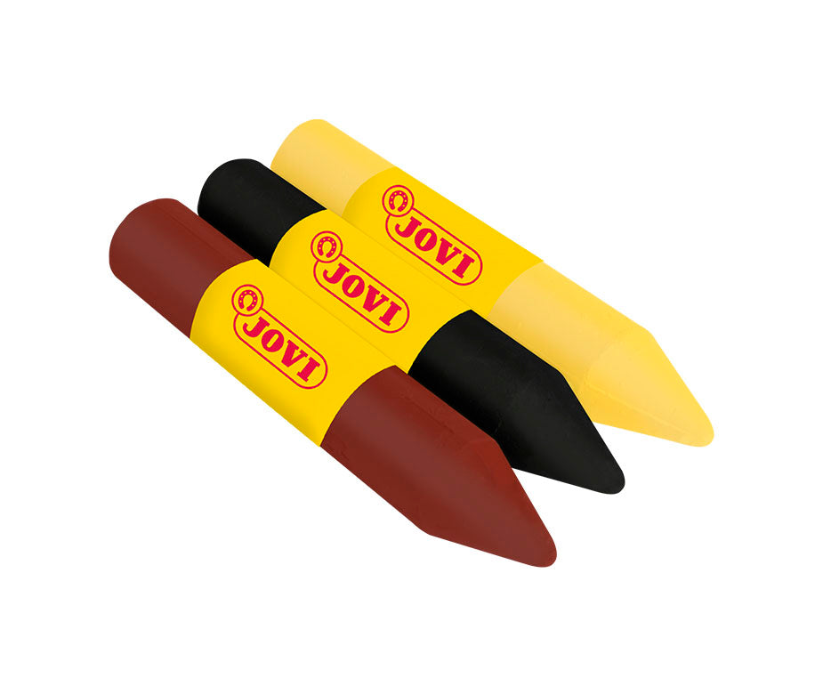 JOVI schminkstiften 3 × 5,6 g, geel, bruin en zwart – afbeelding 5
