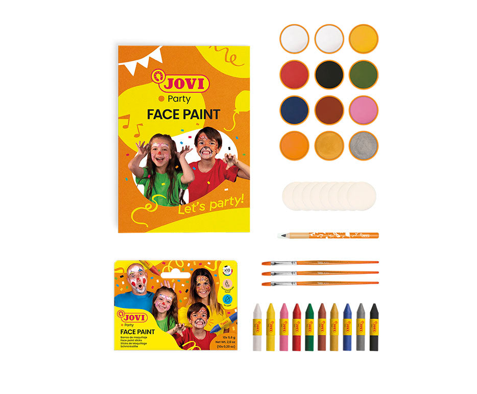 JOVI schminkset voor school 12 × 8 ml met accessoires