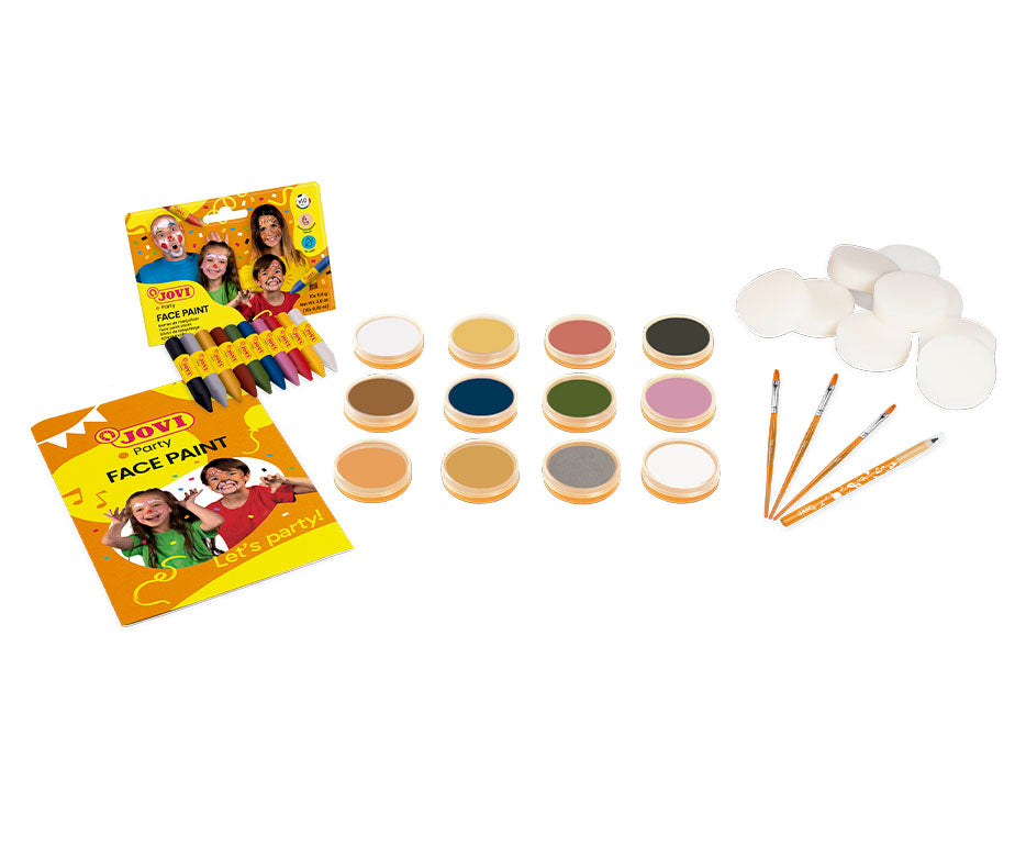 JOVI schminkset voor school 12 × 8 ml met accessoires