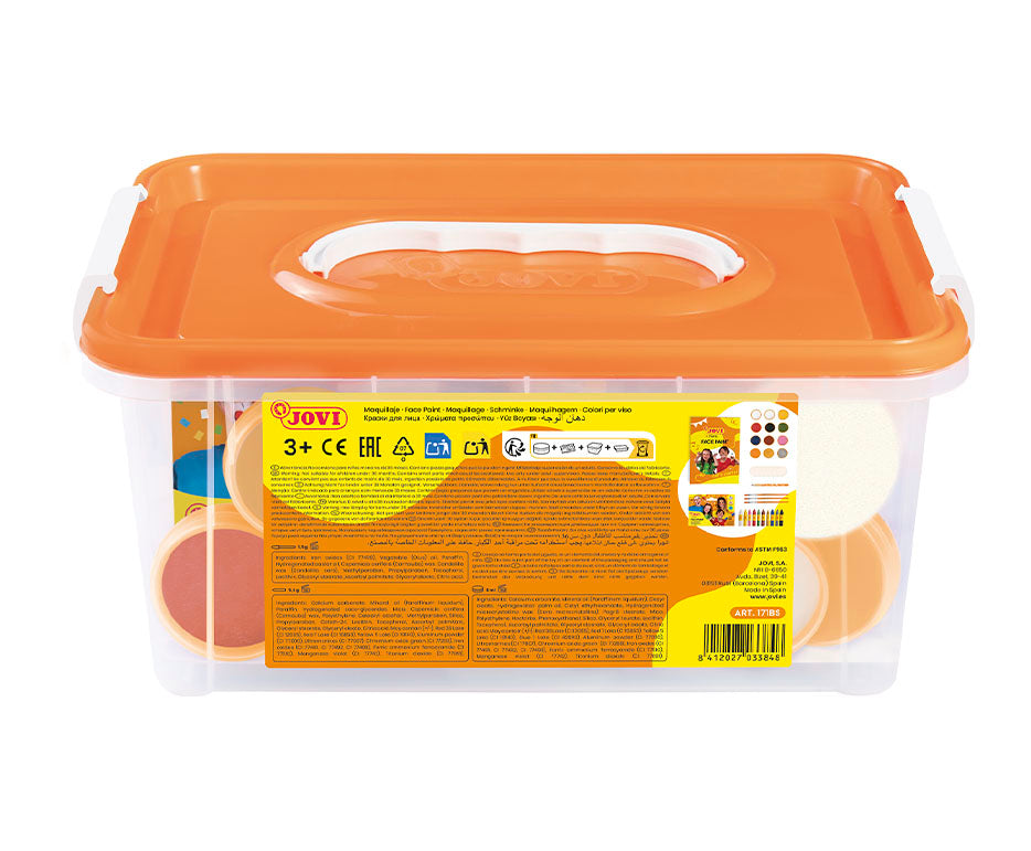 JOVI schminkset voor school 12 × 8 ml met accessoires