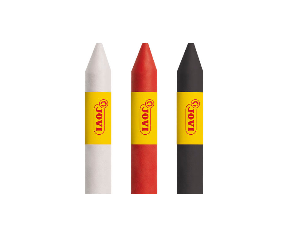 JOVI schminkstiften 3 × 5,6 g, rood, wit en zwart
