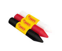 JOVI schminkstiften 3 × 5,6 g, rood, wit en zwart