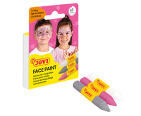 JOVI schminkstiften 3 × 5,6 g, roze, zilver en wit