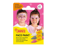 JOVI schminkstiften 3 × 5,6 g, roze, zilver en wit