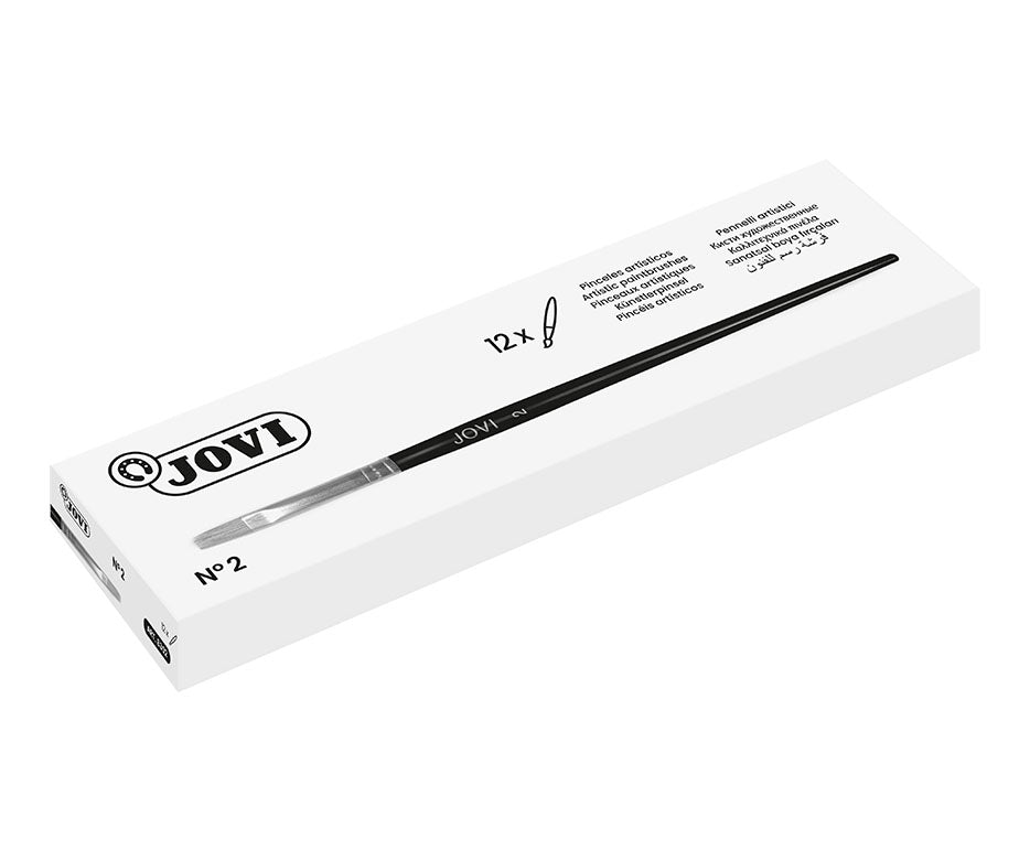 JOVI plat schoolpenseel, synthetisch haar, maat 0–16 – afbeelding 3