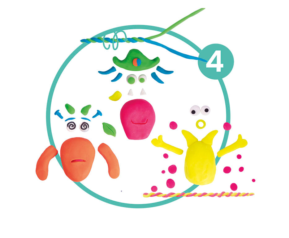 JOVI Tech Crazy Cars Monsters boetseerset, 14-delig