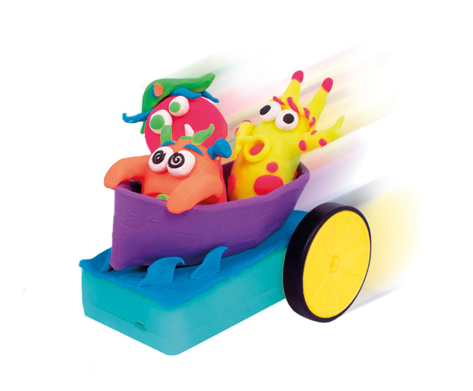 JOVI Tech Crazy Cars Monsters boetseerset, 14-delig