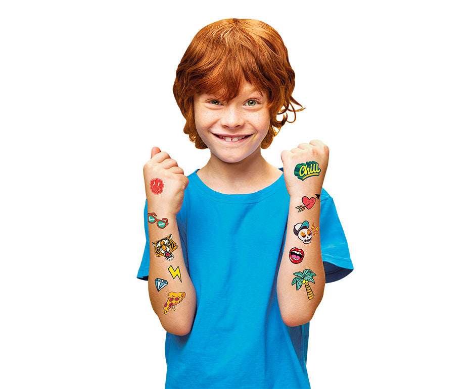 JOVI tijdelijke tattoos voor kinderen, Vlam, 15 stuks