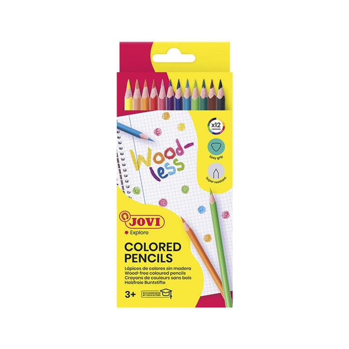 JOVI Triangular Woodless Colored Pencils, Set of 12 — image 2