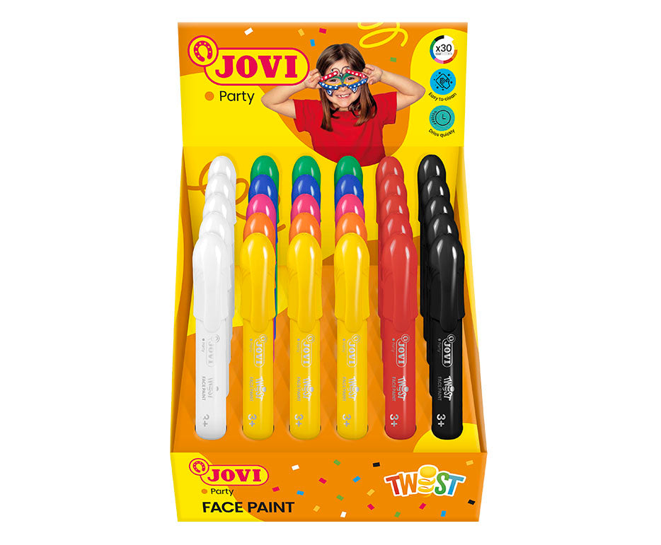 JOVI Twist schminkstiften in display, 30 stuks