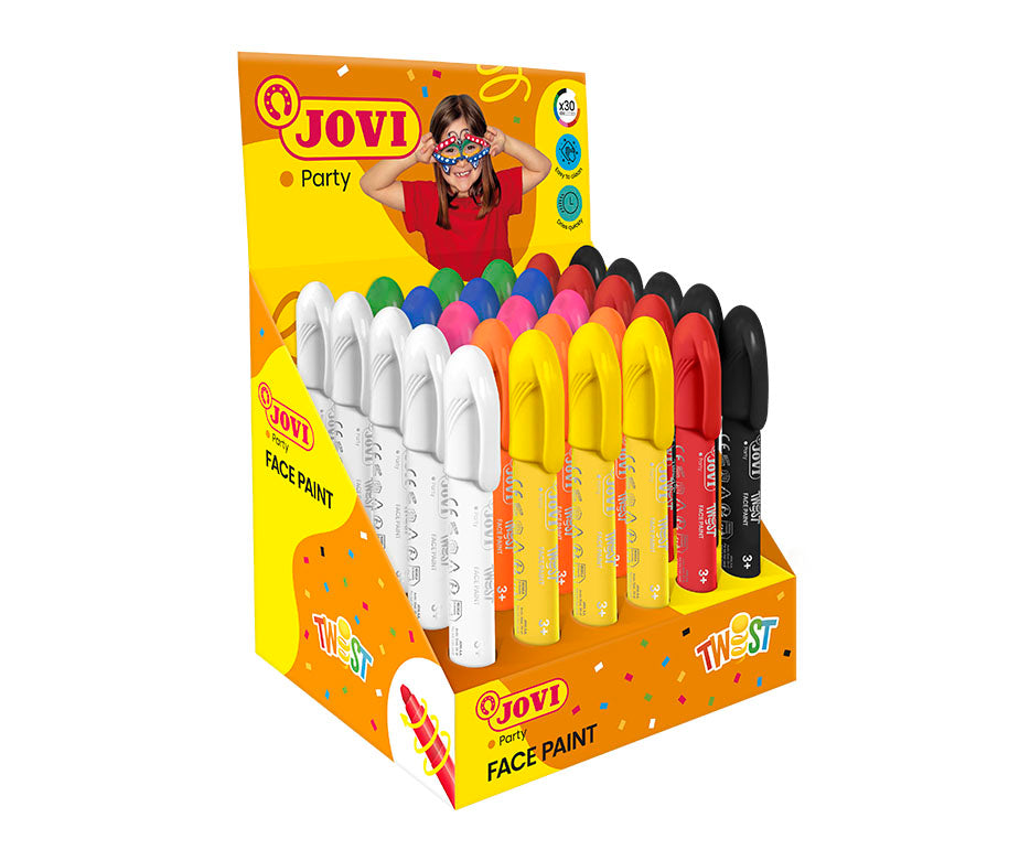 JOVI Twist schminkstiften in display, 30 stuks