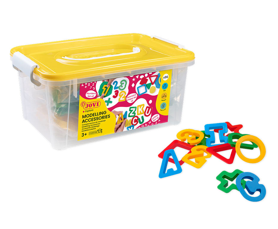 JOVI uitsteekvormenset voor klei en plasticine, 96 stuks