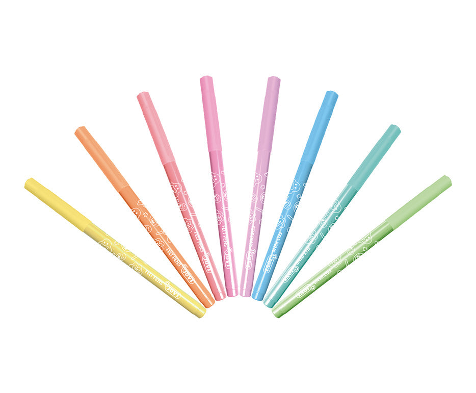 JOVI viltstiften pastel 3 mm, set van 8