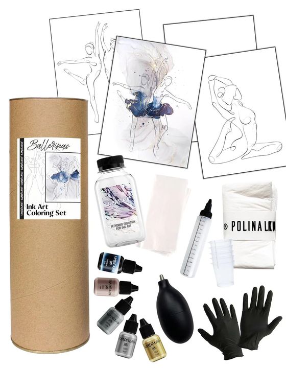 Kamenskaya Ink Set 'Ballerinas'