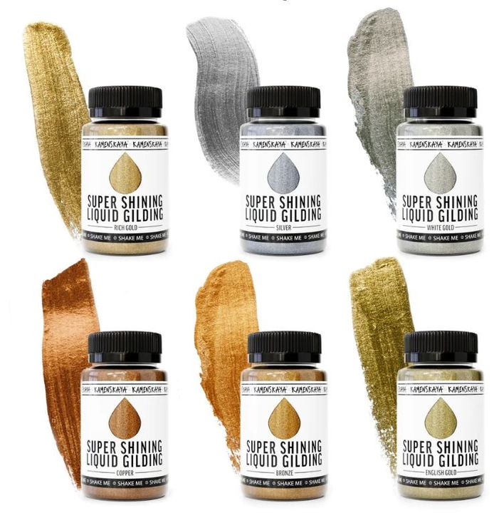 Kamenskaya Liquid Metals for Gilding, 100 ml | various shades — image 1