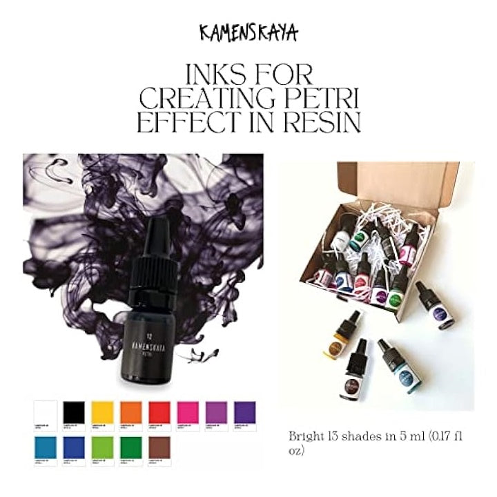Kamenskaya Mini Petri Inks Set for Resin, 13 x 5 ml — image 3