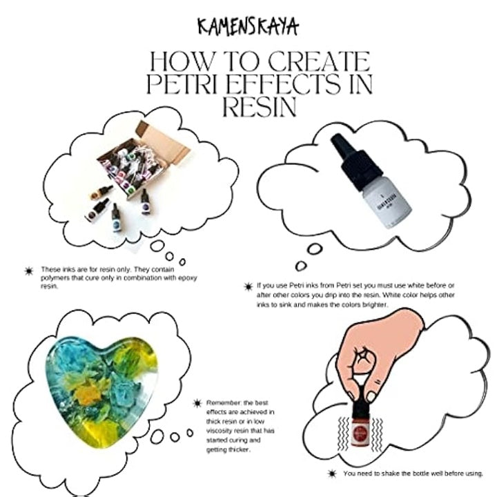 Kamenskaya Mini Petri Inks Set for Resin, 13 x 5 ml — image 5
