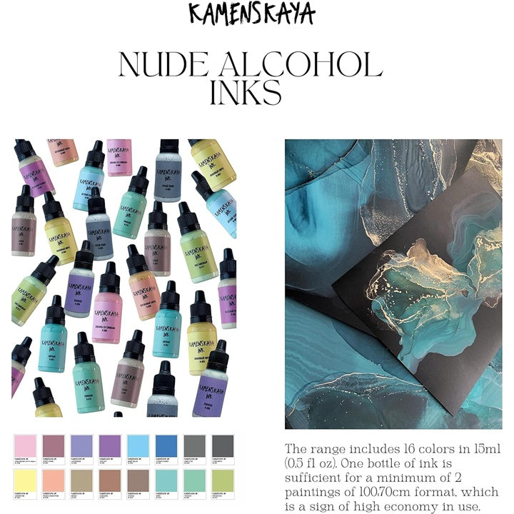 Kamenskaya Nude Alcohol Ink Set, 16 x 15 ml — image 4