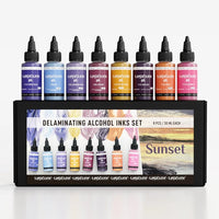 KAMENSKAYA 'Sunset' Delamination Ink Set, 8 x 30 ml - Image 1