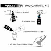 KAMENSKAYA 'Sunset' Delamination Ink Set, 8 x 30 ml - Image 3