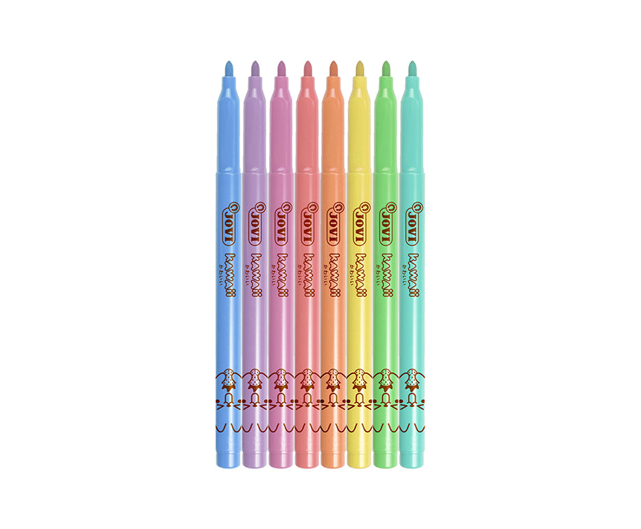 Kids' markers JOVI Kawaii / set of 8 pcs - 3 mm