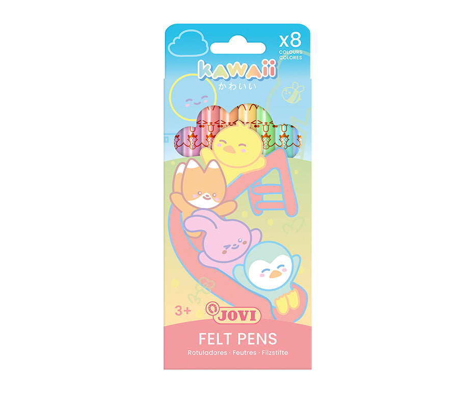 Kids' markers JOVI Kawaii / set of 8 pcs - 3 mm