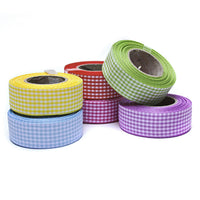 Geruit lint 25 mm × 10 m