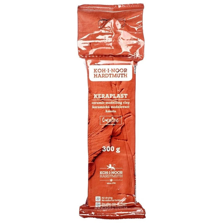 KOH-I-NOOR Keraplast Air-Dry Modeling Clay, 300 g – Terracotta