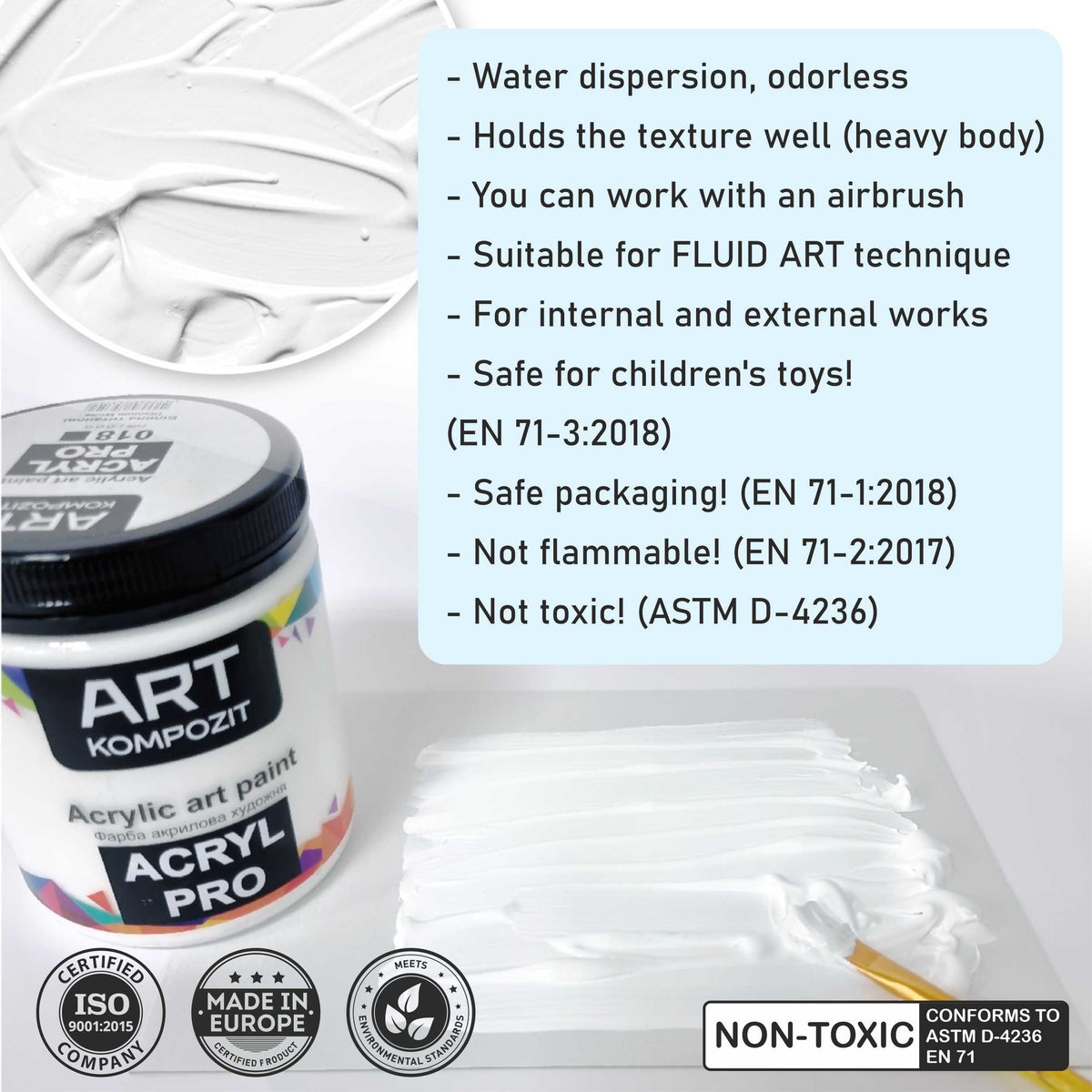 Kompozit ACRYL PRO ART acrylverf 430 ml – afbeelding 3