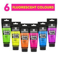 Kompozit ACRYL PRO ART fluorescerende acrylverf 75 ml – afbeelding 2