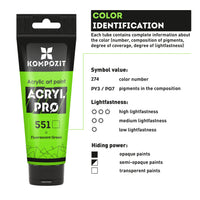 Kompozit ACRYL PRO ART fluorescerende acrylverf 75 ml – afbeelding 6
