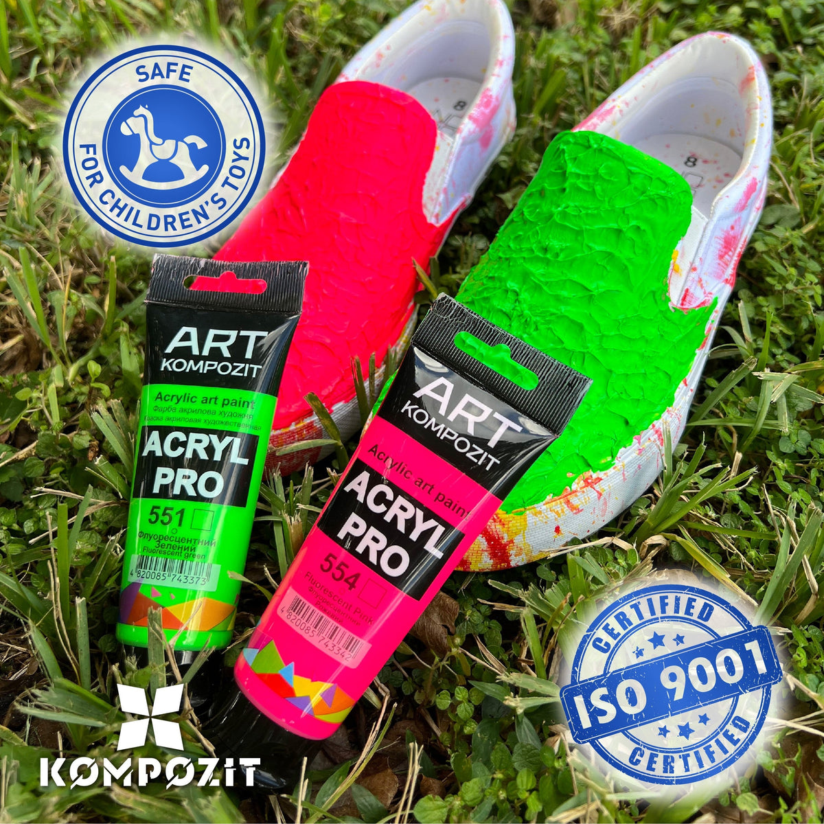 Kompozit ACRYL PRO ART fluorescerende acrylverf 75 ml – afbeelding 8