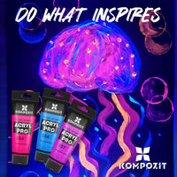Kompozit ACRYL PRO ART fluorescerende acrylverf 75 ml – afbeelding 10
