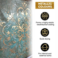 Kompozit ACRYL PRO Metallic Acrylic Paint Set, 9 x 20 ml
