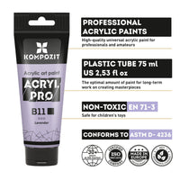 Kompozit ACRYL PRO ART pastel acrylverf, tube 75 ml – afbeelding 4
