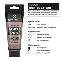 Kompozit ACRYL PRO ART pastel acrylverf, tube 75 ml – afbeelding 6