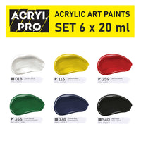Kompozit ACRYL PRO acrylverfset 6 × 20 ml – afbeelding 2