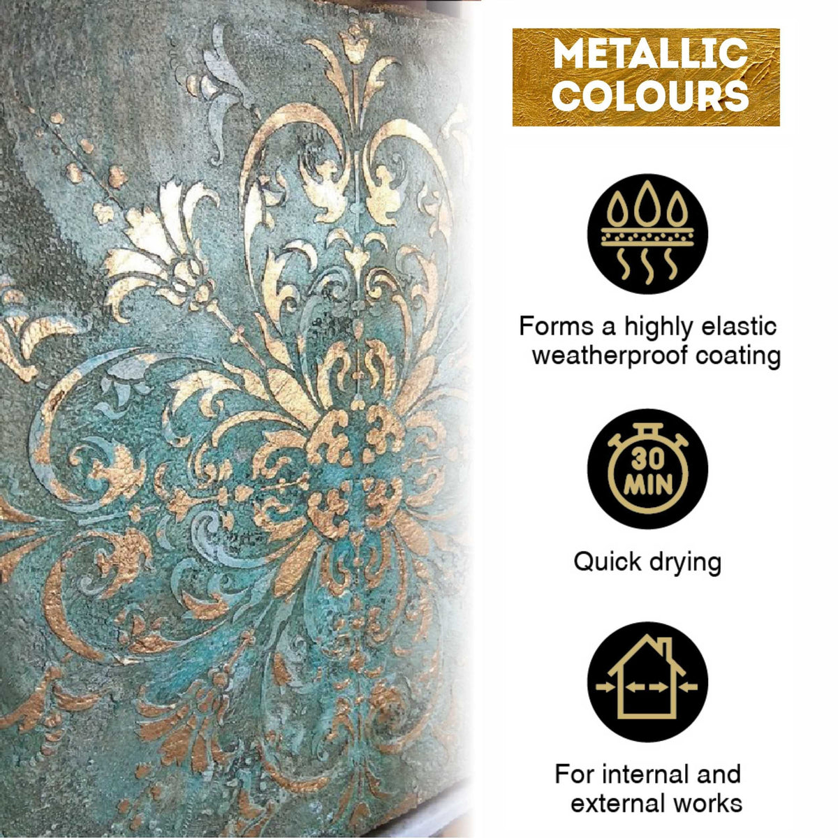 Kompozit ACRYL PRO metallic acrylverfset 9 × 20 ml – afbeelding 6