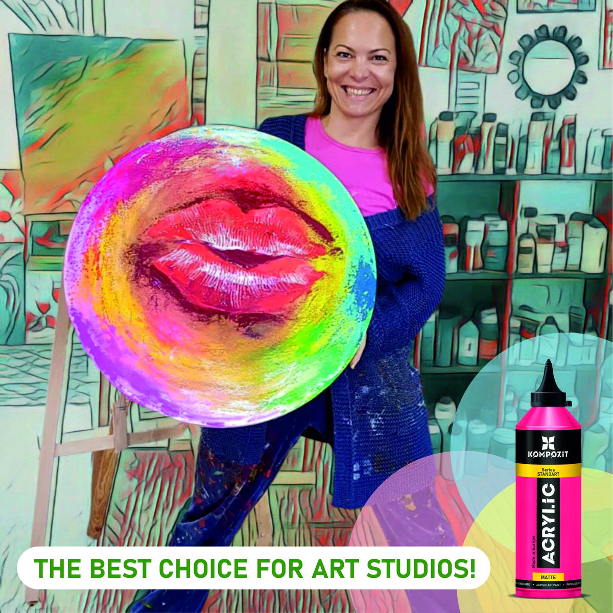 Kompozit STANDART Fluorescent acrylverf 500 ml