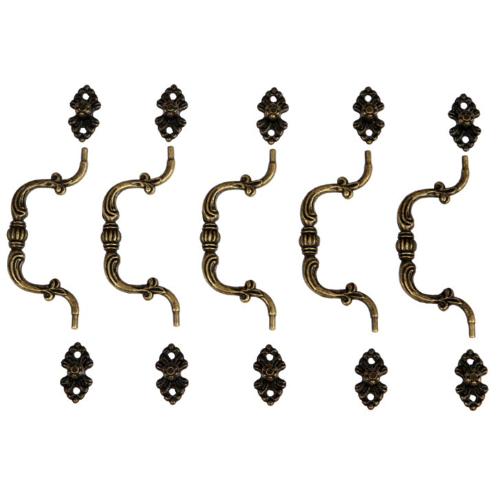 Pentart metalen meubelgrepen brons, 90 × 39 mm, 5 stuks – afbeelding 4