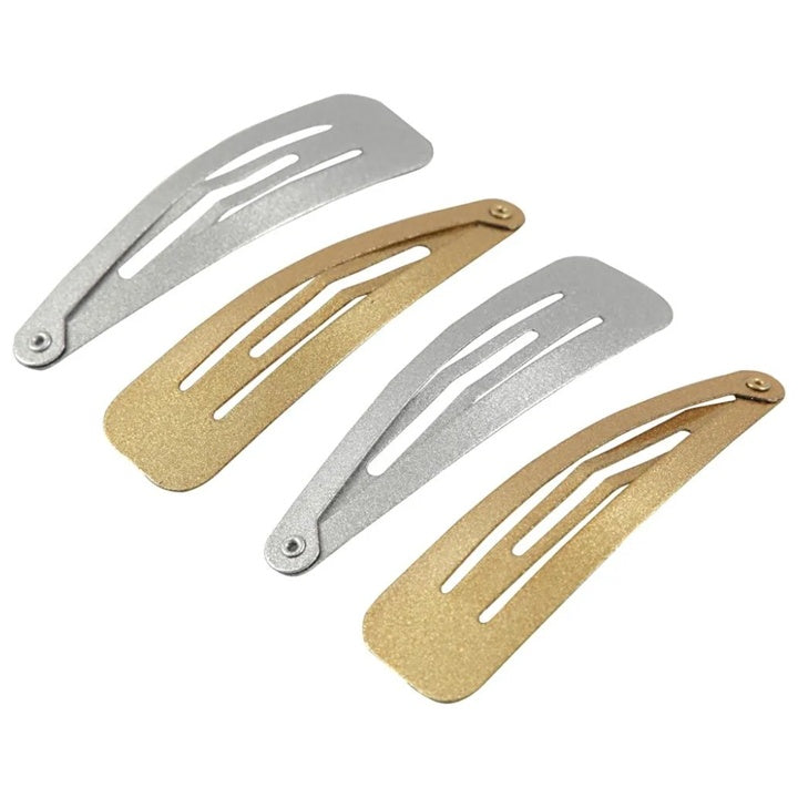 Creativ Company metalen haarclips goud en zilver, 4 stuks – afbeelding 2
