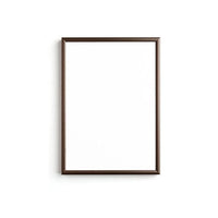 Aluminium lijst bruin met plexiglas ARTMiE, 1 cm breed