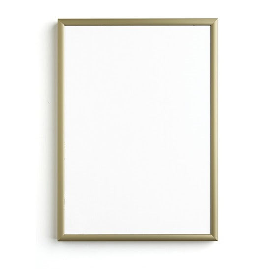 Aluminium lijst goud met plexiglas ARTMiE, 1 cm breed