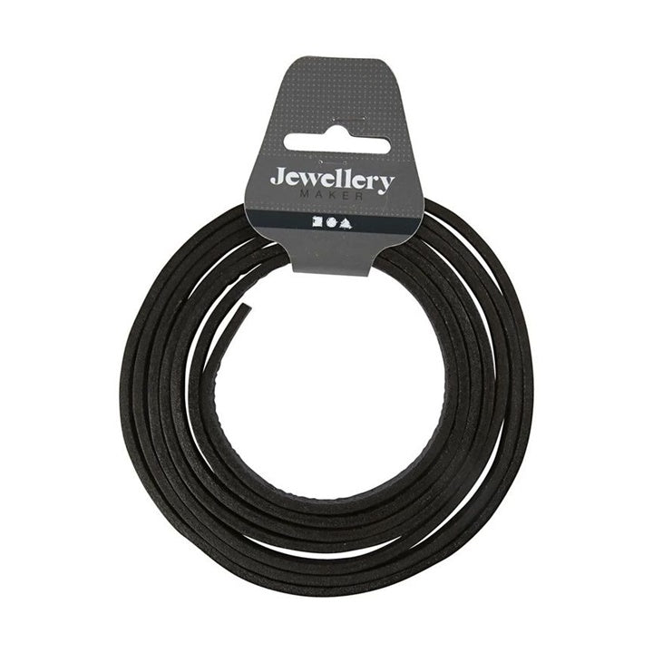 Creativ Company leren band voor sieraden, 10 × 3 mm, 2 m – afbeelding 3