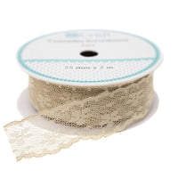 DP Craft kanten lint 25 mm × 2 m, pastelkleuren – afbeelding 4