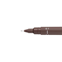 uni PIN fineliner 0,1 mm in donkergrijs, lichtgrijs en sepia – afbeelding 4