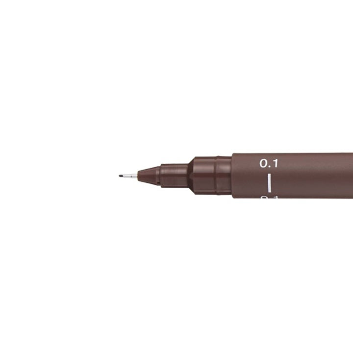 uni PIN fineliner 0,1 mm in donkergrijs, lichtgrijs en sepia – afbeelding 4