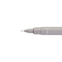 uni PIN fineliner 0,1 mm in donkergrijs, lichtgrijs en sepia – afbeelding 3